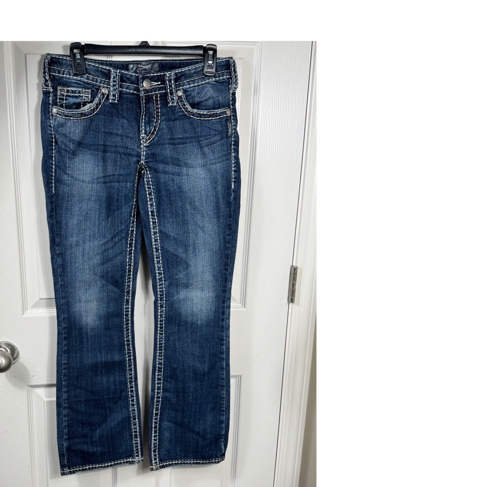 Vintage Y2K Silver Jeans Aiko Women's Low Rise Bootcut Denim W28
